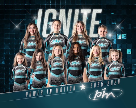 2026 Ignite cheer team photo