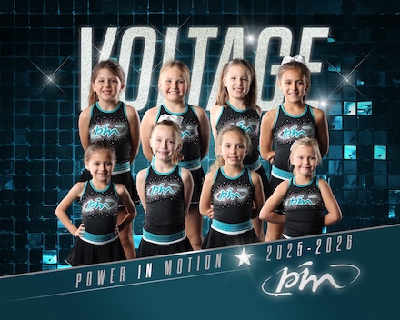 2026 Voltage cheer team photo